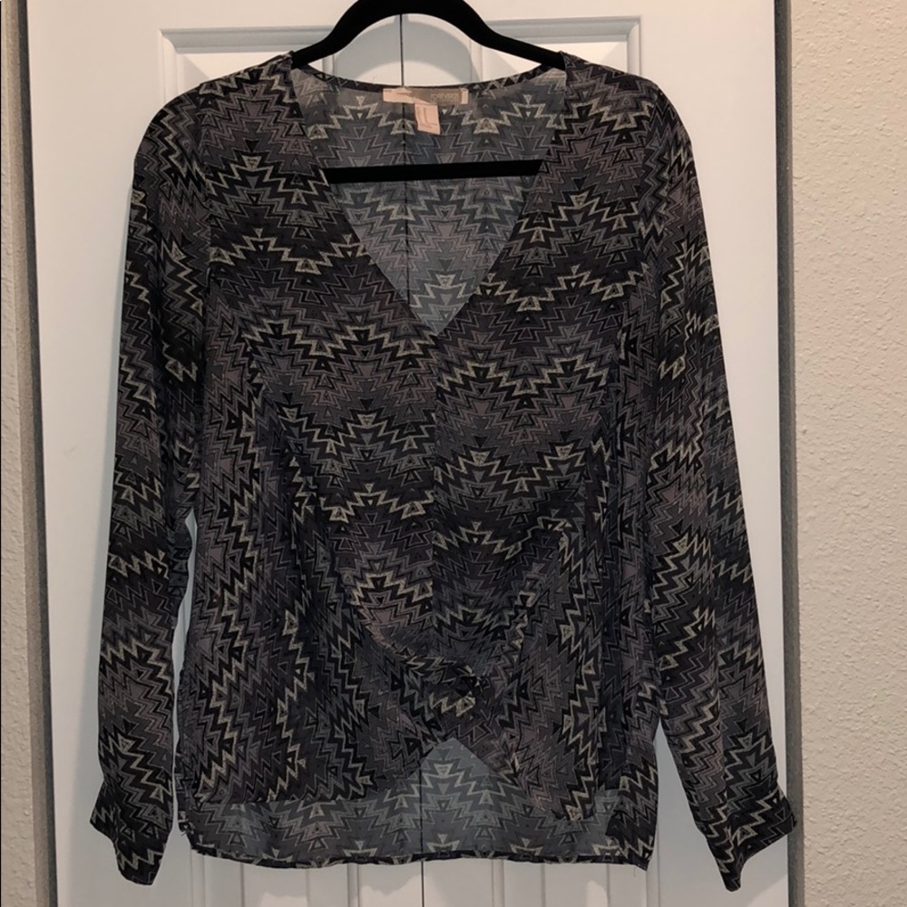 Forever 21 Knotted Blouse